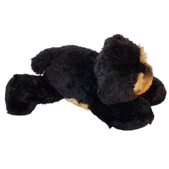 Black and Tan Puppy Dog Plush Toy by Aurora. 6 Inch - Picture 4 of 7